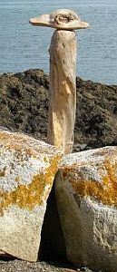 Totem pole Eye Corpet Friday Harbor