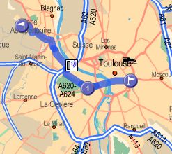carte Toulouse Aeroport Blagnac