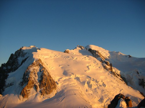 Mont Blanc, Maudit, Tacul, soir d'été