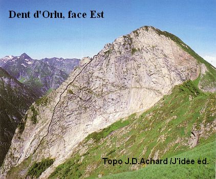 Dent d'Orlu, Face Est