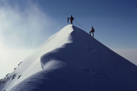 Denis Corpet & Véronique Siaud, sommet Grande Ciamarella