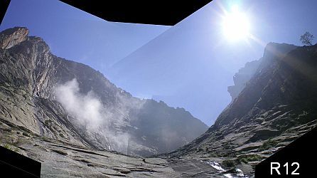 Dent d'Orlu face Sud, de Joséphine R12 vers le haut