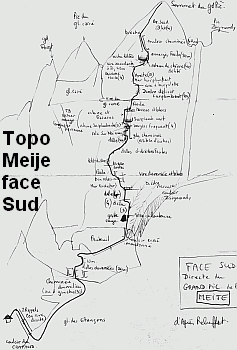 Topo Meije Face Sud