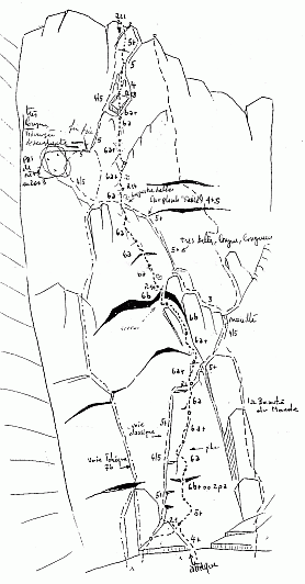 Petites Jorasses, West face Ouest