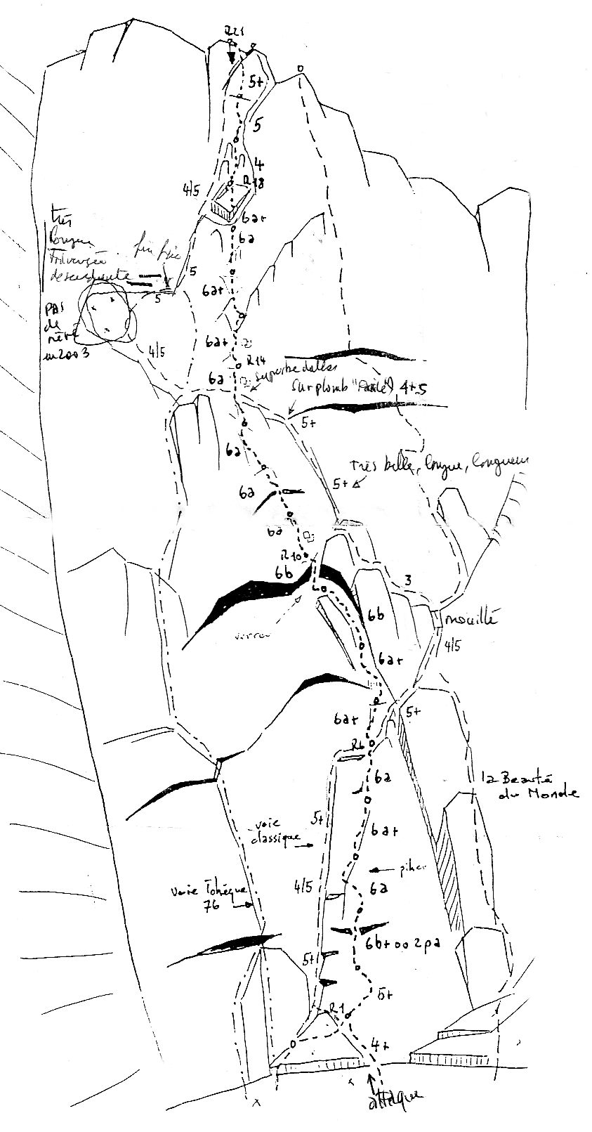 Petites Jorasses, West face Ouest