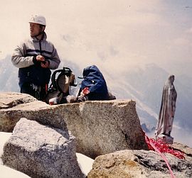 Sommet du petit Dru, la Vierge