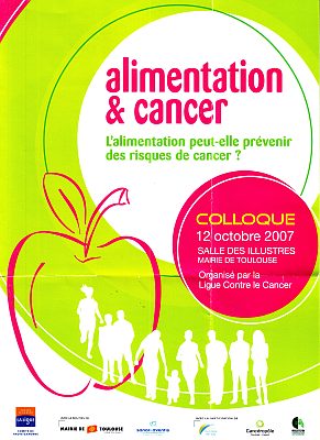 affiche conférence aliment cancer