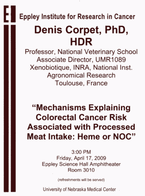 affiche conférence aliment cancer