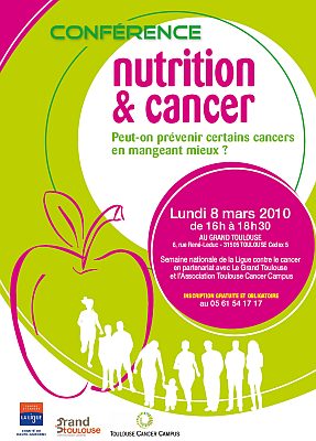 affiche conférence aliment cancer
