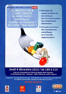 affiche conférence aliment cancer