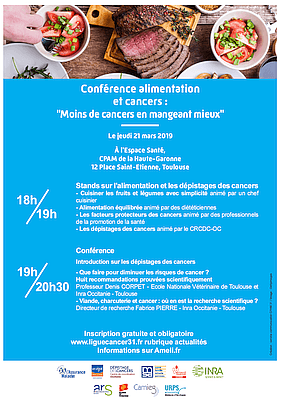 affiche conférence Ligue Cancer Toulouse Saint-Gaudens