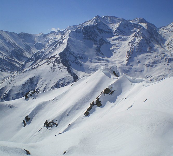 Montcalm vu de Belcaire +arète cornichée