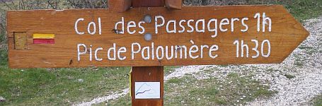 panneau départ sentier Paloumere photo