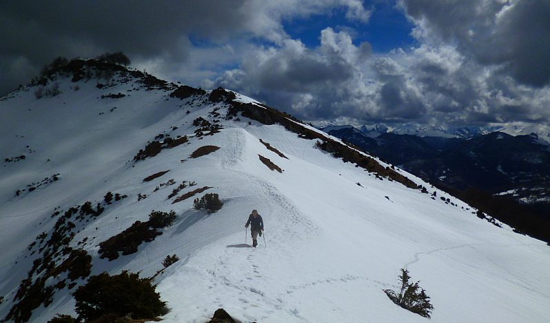 Flo sur la crète Cornurede vers Tuc de la Casse