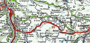 Michelin-343 Foix Lavelanet Montségur