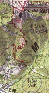 IGN50Mil pic du GAR par le Sud