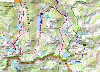 carte Ariège-Andorre